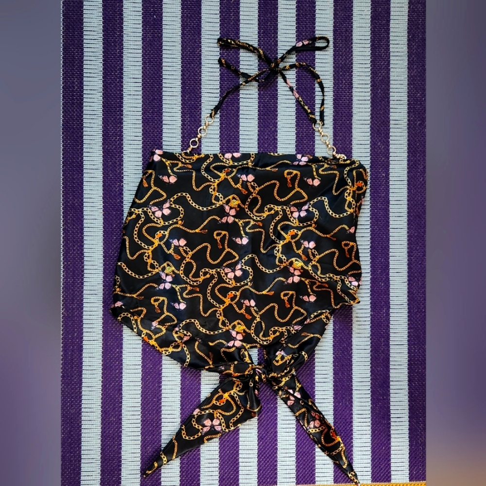 Going out top cropped halter